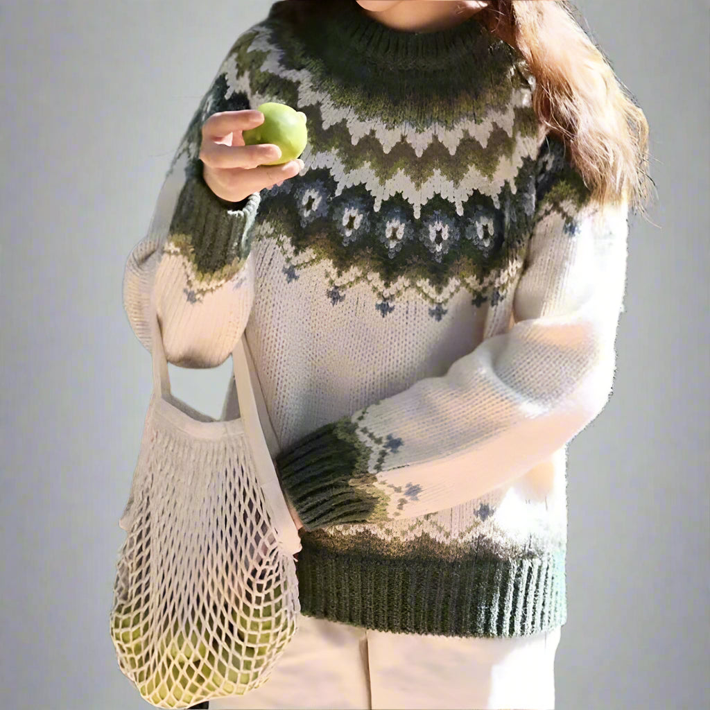 Fair Isle Knit Sweater - Lola the label