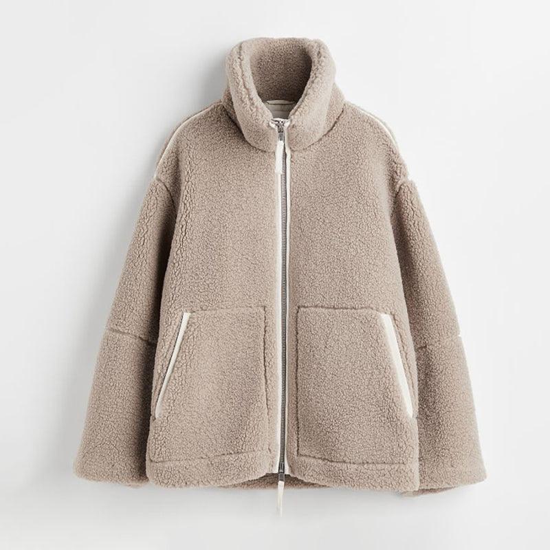 Oversized Fleece Zip Jacket - Lola the label