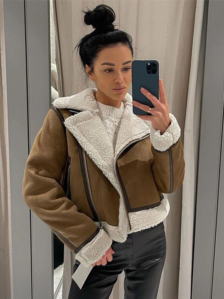 Shearling Aviator Jacket - Lola the label